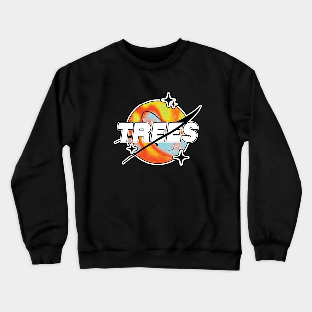 Trees Melty Space Crewneck Sweatshirt by orlumbustheseller